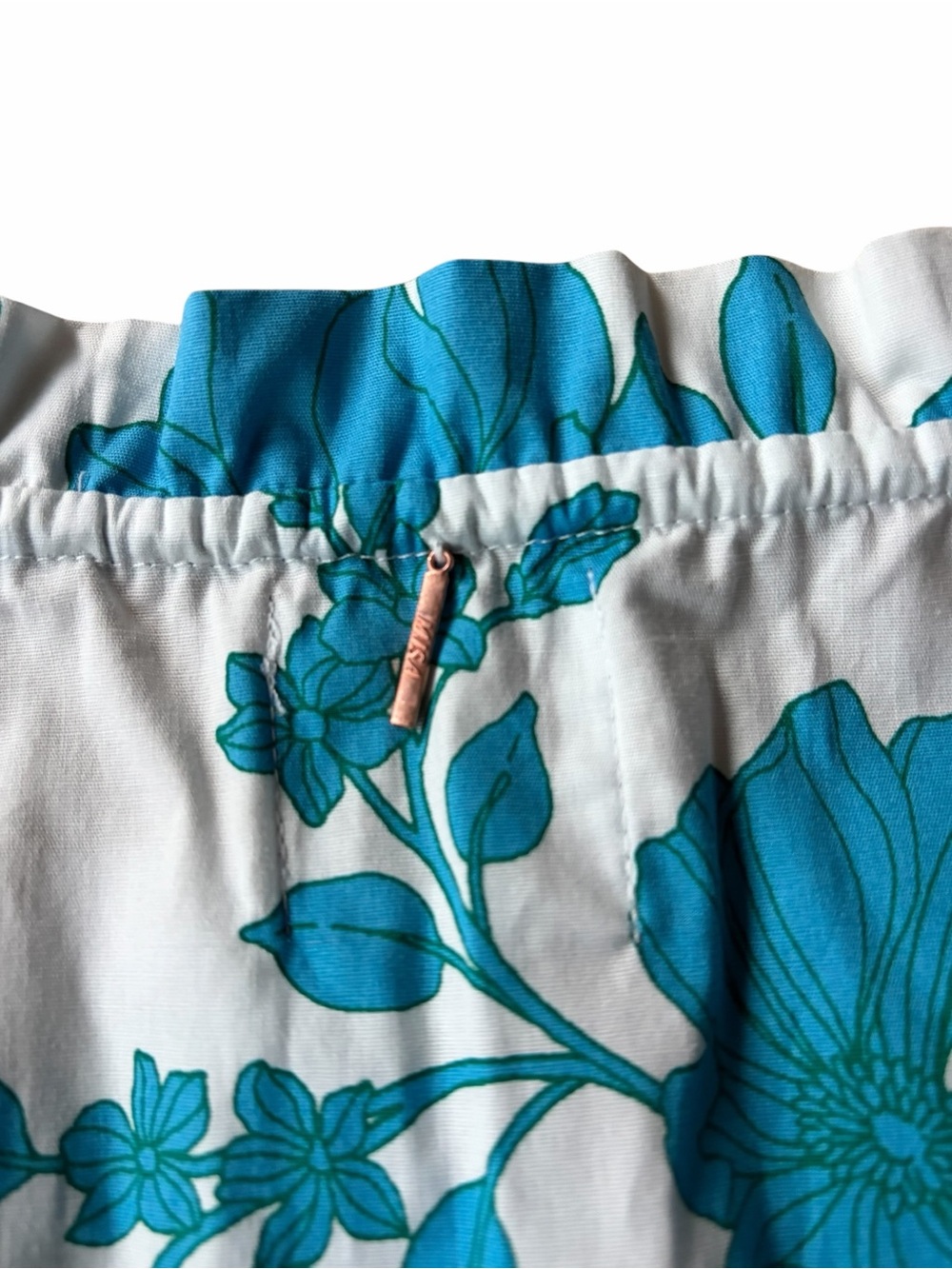 MISA Los Angeles Suparna Turquoise Floral Ruffle Top M NWT - Picture 7 of 10